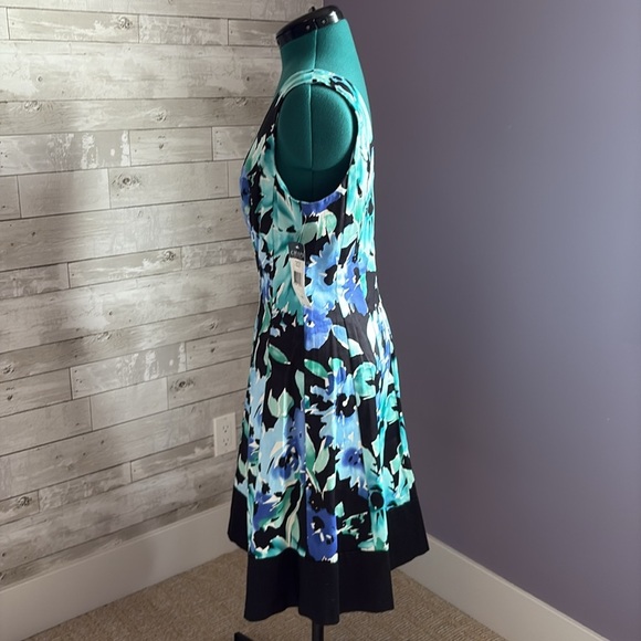 NWT CHAPS Floral Cotton Dress - Picture 4 of 9